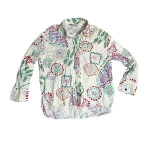 Zara Multicolor Floral Print Shirt